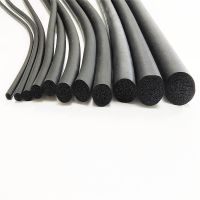 【DT】hot！ Length 1-5m diameter 2-10mm round EPDM rubber foaming sealing strip  O type penetrating car door soundproof