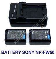 NP-FW50  FW50 แบตเตอรี่  แท่นชาร์จ  แบตเตอรี่พร้อมแท่นชาร์จสำหรับกล้องโซนี่ Battery  Charger  Battery and Charger For Sony Alpha A3000,A5000,A6000,A6300,A6500,A7,A7II,A7S,A7SII,A7R,A7RII,A33,A35,A37,A55,RX10,RX10II,RX10 III,RX10 IV,NEX-3/5/7