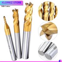 KLOMKZ ลดกระหน่ำ เครื่องมือกล1.5mm-9mm เครื่องมือตัดไม้-ตัด เครื่องตัดโรงสี ดอกสว่านเจาะไม้ ก้านตรง CNC เครื่องตัดมิลลิ่ง