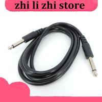 zhilizhi Store 6.5mm 6.35mm jack male to 6.35mm speaker connector Instrument Audio Guitar Cable For Electric Guitar Mixer Amplifier 1/4 Inch