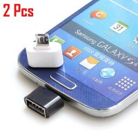 2Pcs Micro USB &amp; Type-C Male to USB 2.0 Female Adapter OTG Converter For Android