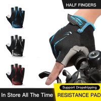 hotx【DT】 MTB Cycling Gloves Half Shockproof Breathable Road Men Hiking Ridling Luvas Equipmen