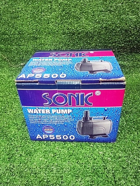 sonic-ap-5500-ปั๊มน้ำตู้ปลาคุณภาพเยี่ยมยอดนิยม-ราคาถูก-ap5500-ปั๊มน้ำตู้ปลา-ปั๊มน้ำพุ-ปั๊มหินหมุน