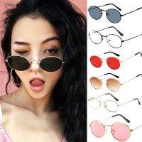 【hot】 2023 Classic Metal Round Sunglasses Small New Brand Pink Glasses Ladies Shades UV400