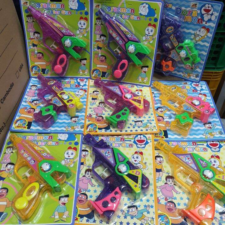 Best Deal !! Doraemon Toys Shoorting Water Gun กระบอกปืนฉีดน้ำ สำหรับเด็ก สะสม โดราเอม่อน