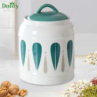 Dolity โหลเซรามิกสำหรับใบชาผงในภาชนะปิดสนิท,โถชาห้องครัวสำหรับห้องครัวที่บ้านฝาสุญญากาศ