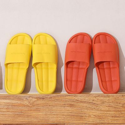 【CW】Womans Sandals Bathroom Home Slippers Anti-Slip Flip Flops Fashion Soft Sole EVA Indoor Slides Thick Platform Cloud Slipper