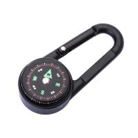 ✺ Camping Climbing Hiking 3-in-1 Compass Carabiner Thermometer Snap Hook Keychain Outdoor Survival Tools