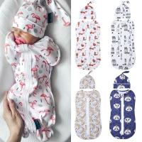 Newborn Baby Cotton Zipper Swaddle Blanket Wrap Sleeping Bag Sleep Bag Cute Baby Rompers 0-6M 12 Colors