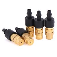 10Pc Garden Irrigation Agricultural Atomizing Sprinklers Atomizing Sprayers Copper Misting Fog Cooling Nozzles For 4/7mm Hose