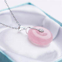 Genuine Natural Rose Quartz Star Light Pendant 20x8mm Women Heart Love Mozambique Queen Clasp Crystal Pendant Jewelry AAAAA