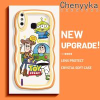 เคส Chenyyyka สำหรับ Infinix Smart 4เคส X653 4C อัจฉริยะการ์ตูนทอยสตอรี่ไลท์ปีขอบคลื่นแฟชั่นดีไซน์ใหม่ครีมน่ารักเคสโทรศัพท์แบบใสซิลิโคนโปร่งใสกันกระแทกฝาครอบป้องกันเลนส์กล้อง