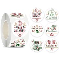 100 500pcs Merry Christmas Sticker Holiday Party New Year Decoration Gift Box Seal Sticker Baking Label Packaging Sticker