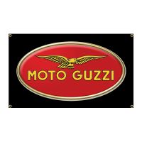 90x150cm Italy Moto Guzzi Motorcycle Flag Polyester Printed Garage or Outdoor Decoration Banner Tapestry  Power Points  Switches Savers