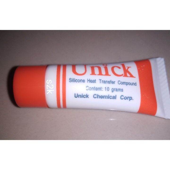 silicone heat tranfer compound.UNICK original 10grams Lazada PH