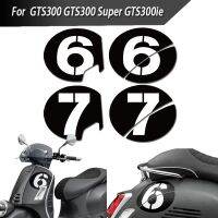 ∋ No. 6 / 7 Motorcycle Sticker Decals Decoration Water Proof For Vespa GTS300 Super GTS300ie