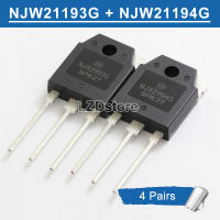 4คู่ Original (4Pcs NJW21193G + 4Pcs NJW21194G ) NJW21193 NJW21194 TO-3P 16A 250V 200W NPN PNP ทรานซิสเตอร์ใหม่