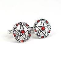 【hot】 dongsheng Supernatural Five-pointed star Men Personality Classic Rune Cuff Links -40