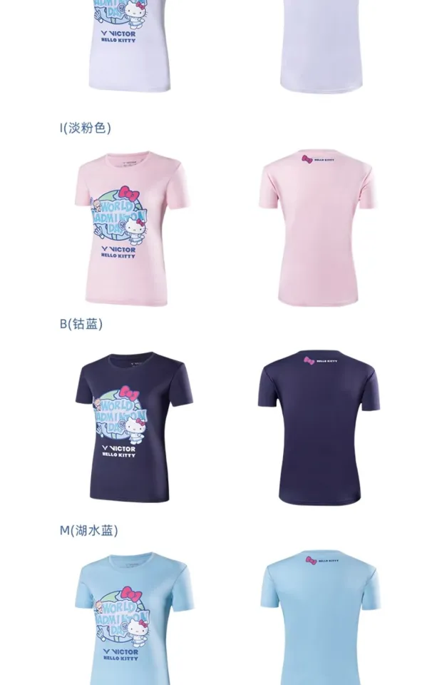 Victor x Hello Kitty World Badminton Day T-KT301I Shirt (Pink)