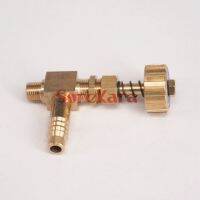 M10x1mm -10mm Hose Barbed Elbow Brass Needle Valve Adjust Control Valve Gas Valve With Spring Valves