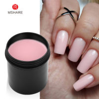 MSHARE Self-leveling Builder Nail Extension Gel Super Clear Transparent Encapsulated Nails 5oz 142g Running Thin Nail UV Led