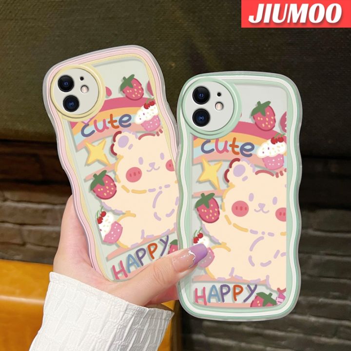 เคส-jiumoo-สำหรับ-oppo-reno-7-4g-reno-8-4g-f21-pro-เคสลายหมีน่ารักลายดีไซน์ใหม่เคสโทรศัพท์ซิลิโคนใสกรอบกันกระแทกหลากสีป้องกันเลนส์กล้องเคสโปร่งใสนิ่ม