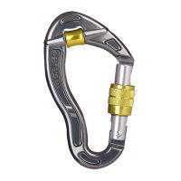 อลูมิเนียมปีนเขา Carabiner หัวเข็มขัดนิรภัย D-Shape Hook อุปกรณ์วิศวกรรมงานทางอากาศปีนเขาเดินป่าฉุกเฉิน