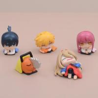 เลื่อยยนต์ Gashapon Power Denji Pochita Makima ตุ๊กตานอนตุ๊กตาอะนิเมะของเล่นน่ารักสำหรับเด็กของเล่นแบบชุดสะสมของขวัญสำหรับเด็กผู้ชาย