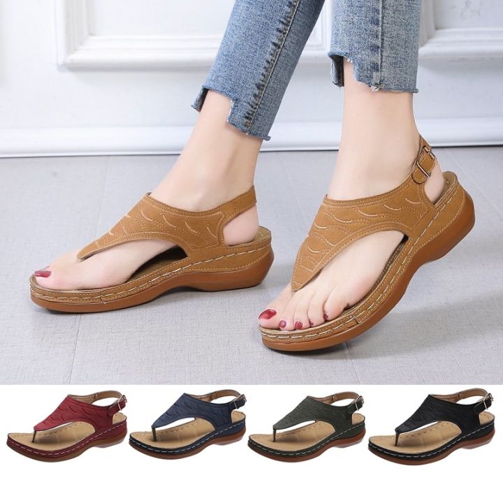 TOP☆ Sandals Women Indoor Comfort Plus Size Lightweight Cross Strap ...