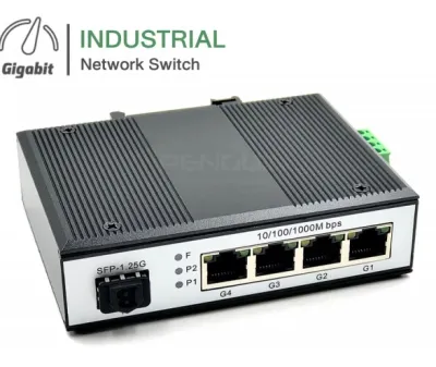 Gigabit Industrial Switch 4 + SFP 1.25G Fiber Port