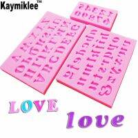 M131 3PCS Capital Small English Letter Numbers UV Resin Silicone Mold Fondant Chocolate Candy Gumpaste Surgarcraft Clay Bake Bread Cake  Cookie Access