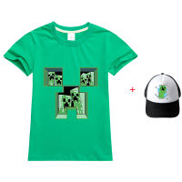 Mine Craft Cotton Girls เสื้อแขนยาวเด็กผู้ชายการ์ตูนแขนสั้น Summer Boy เสื้อยืดการ์ตูน Clothes