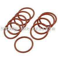 30mm OD 2.5mm Thickness Red Silicone O Ring Oil Seals 10 Pcs Gas Stove Parts Accessories