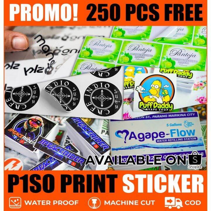 PISO PRINT STICKER LABELS water proof | Lazada PH