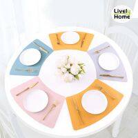 【CW】✎❡☂  1PCS Silicone Placemat Round Table Tableware Coaster Individual Dinner Insulation Tablecloth Decoration