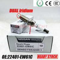 22401-EW61C หัวเทียนอิริเดียมคู่ โทรศัพท์รุ่น Nissan March,Amera,Tida (FXE22HR11)