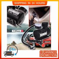 Air Compressor ปั้มลมไฟฟ้าสำหรับรถยนต์ ปั๊มลมติดรถยนต์ ปั๊มเติมลมยาง Air pump 300PSI 12V