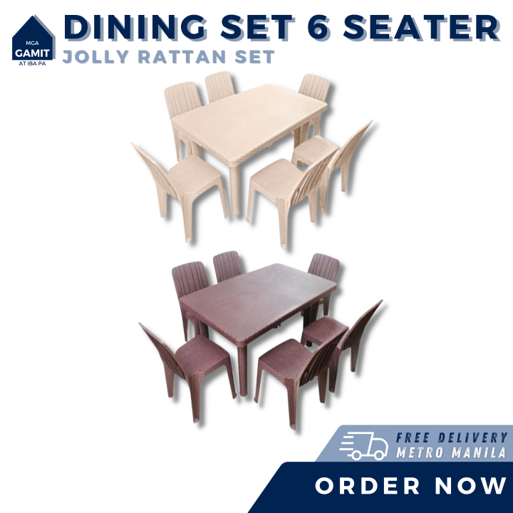RATTAN DINING SET 6 SEATER Lazada PH