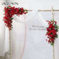 [ดอกไม้ประดิษฐ์ร้อน688] JAROWN-Hiera ฟลอเรสเดอส่วนบุคคล Rosa Roja ประดิษฐ์ Decoración De Fondo De Boda Accesorios Para Eventos Arte ดอกไม้ Planta