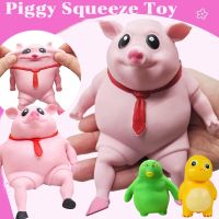 【Yohei】COD หมูยืด สกุชชี่ ของเล่นยืดได้ Piggy Squeeze Toy ของเล่นบีบอัด ผ้าพันคอ รูปหมูจําลอง คลายความเครียด ของเล่นบีบนุ่ม