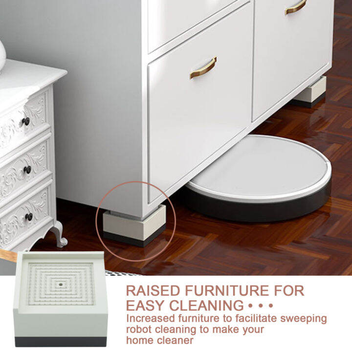 Furniture Bed Risers 3 Inch Heavy Duty Adjustable Couch Desk Lifts Leg