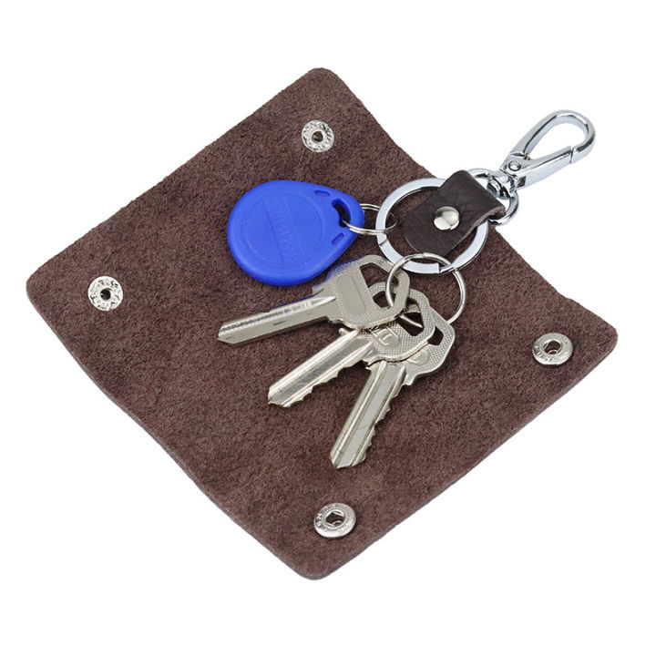 compact-key-bag-chain-key-ring-pocket-key-collector-key-wallet-leather-key-pouch-keychain-organizer