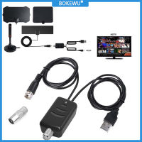 BOKEWU เสาอากาศดิจิตอลในร่มเสาอากาศทีวีขยายสัญญาณ HDTV 4K DVB-T2 Freeview ออกอากาศท้องถิ่น