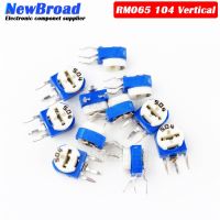 50PCS WH06 Blue-White Potentiometer 104 Vertical 100R 200R 300R 500R 1K 5K 10K 50K 100K 500K 1M 2M Adjustable Resistance RM065 WATTY Electronics