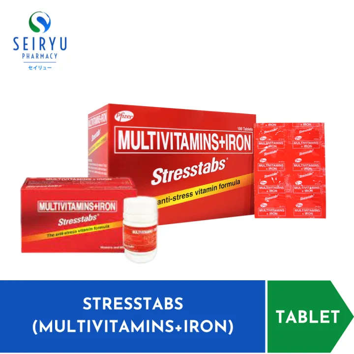 STRESSTAB (MULTIVITAMINS+IRON TABLET Lazada PH