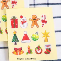 1200pcs Cartoon Christmas Series Stickers Scrapbooking For Gift Decoration Stationery Seal Label Sticker