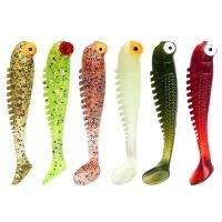 【hot】☄∈ 5/10/20pcs 5.5cm 3d Eyes Silicone Soft Bait Artificial Fishing Lure1.3g With Smell Small Sea Lures Isca