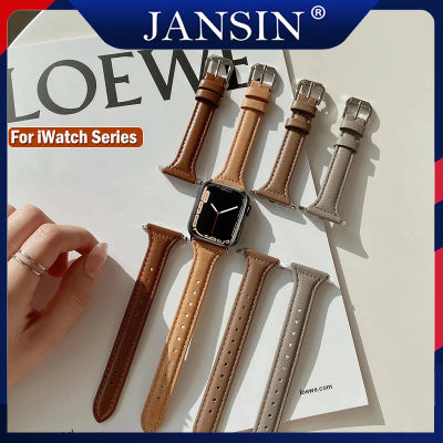 Jansin 6 สีร้อนขายหนังสายนาฬิกาข้อมือสำหรับแอปเปิ้ลดูวงชุด Ultra 8 Band 49mm 45 มิลลิเมตร 41 มิลลิเมตรสายกีฬาสำหรับ Apple Watch 8 7 SE 6 5 4 41 มิลลิเมตร 44 มิลลิเมตรวง