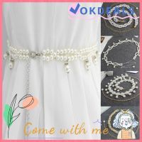 【hot sale】 ﹍✒ B55 OKDEALS Fashion Pearl Belt Waist Female Dress Strap Waist Chain Elegant Women Accessories Dress Decoration Clothing Supplies Thin Waistband