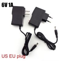 ✈♠ 6V 1A AC to DC 100V-240V wall Charger Power Supply 1000ma Adapter Converter adaptor Transformer US EU Plug charging 5.5mmx2.5mm